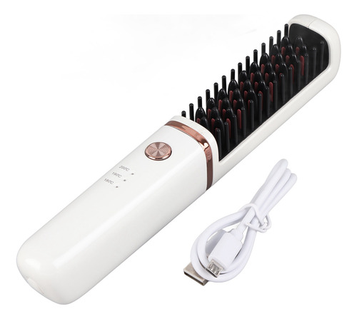 Peine Alisador De Cabello, Cepillo Alisador, Recargable Por