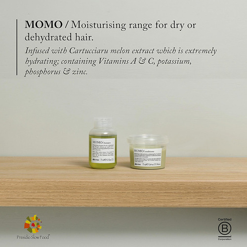 Shampoo Davines Momo Hidratante Para Cabelos Secos 75ml