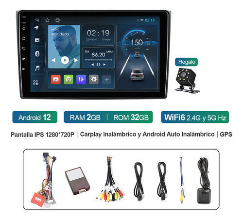 Estéreo 2+32g Carplay Para Mazda Cx9 2007-2015 Gps Rds Wifi