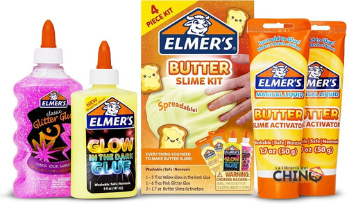 Kit De Slime Elmers Butter Glow 4 Piezas Para 2 Porciones