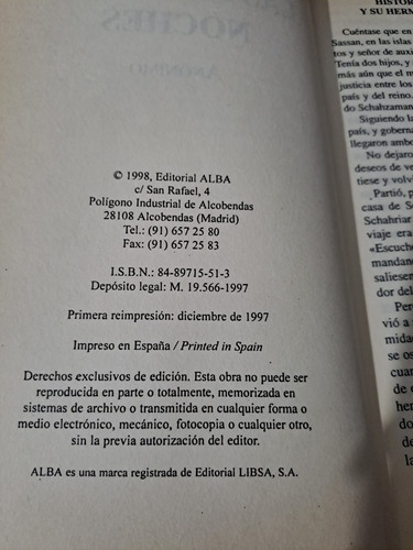 Las Mil Y Una Noches-anonimo-alba