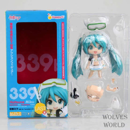 Miku Hatsune Hermosa Figura Multipose Y Accesorios Incluidos