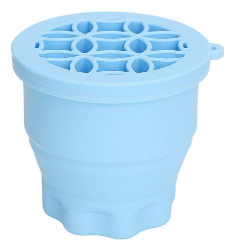 Estante De Secado De Cepillos Cosméticos De Silicona 2 En 1