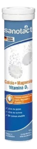 Calcio + Magnesio + Vit D3 Tab Efe X 15 Sanotact Sabor Mandarina