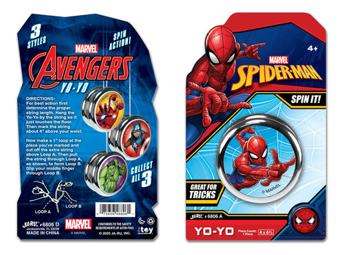 Yoyo Ja-ru Marvel Spiderman (6 Yoyos) Principiante Y Profesi