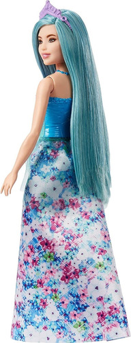 Barbie Dreamtopia Princess Doll (pequeña, Pelo Turquesa), Co