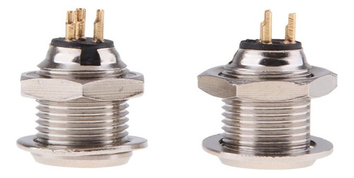 2 Piezas Adaptador De Conector Macho Xlr De 3/4/5 Pines