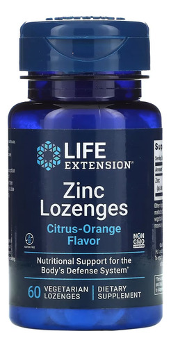 Life Extension Zinc, 60 Pastillas, Sabor Naranja