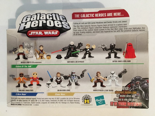 Star Wars Galactic Heroes Luke Skywalker Y Unmasked Vader !! (Usado)