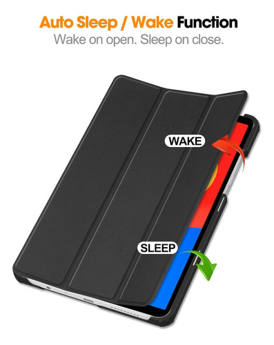 Funda Smart Soft Case Xiaomi Redmi Pad Se 8.7 Pulgadas Negro