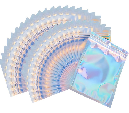 Hithotmma Bolsa Holográfica Multiusos,100pcs Bolsas Holográfico