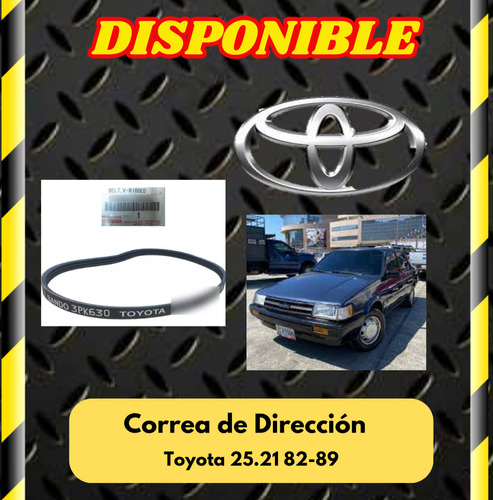 Correa De Dirección Toyota Corolla 25.21 82-89