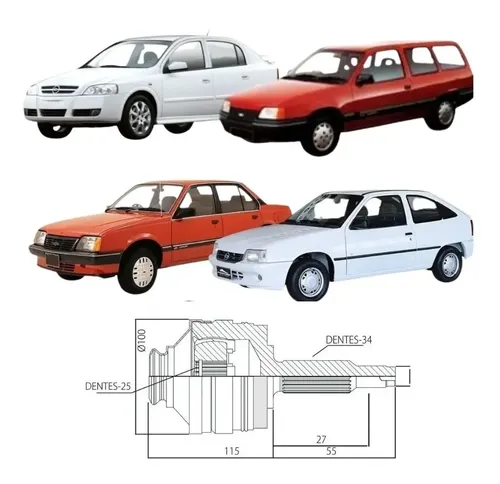 Junta Deslizante Monza Vectra Astra Zafira Estrias 25x34
