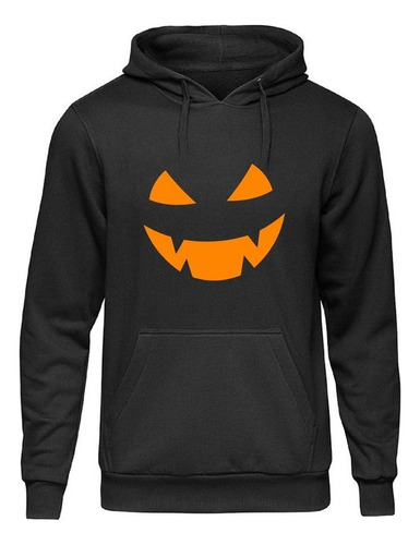 Poleron Halloween Calabaza Pumpkin Terror Tallas Grande Xxl 