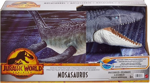 Mosasaurio Jurassic World (mosasaurus) 61 Cm Mattel