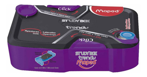 Lapicera De Plastico Studybox Trendy Maped Organizador