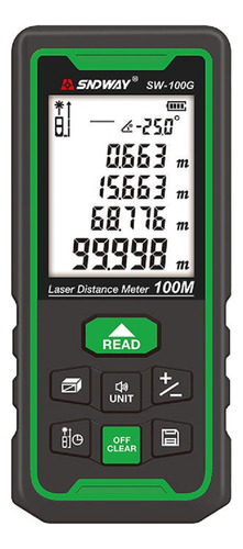 Medidor De Distancia Láser De 100 M Para Interiores Y Exteri