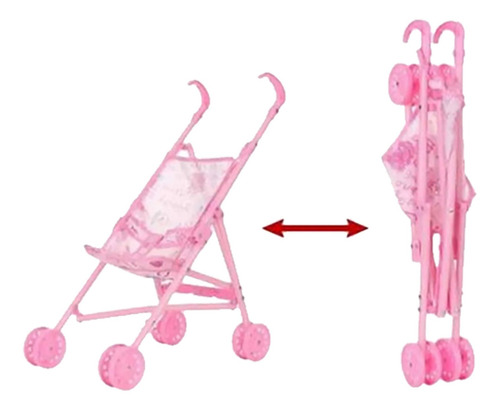 Imagem 2 de 2 de Carrinho De Boneca Bebe Reborn Brinquedo Infantil Passeio