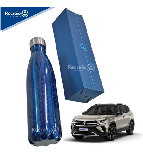 Garrafa Inox Azul  500 Ml Taos Volkswagen Collection 