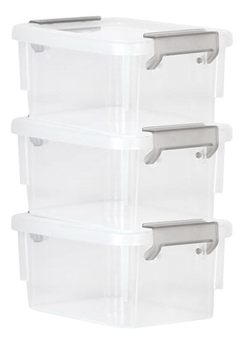 Caja Contenedor De Almacenamiento Apilables X 3 Unidades.