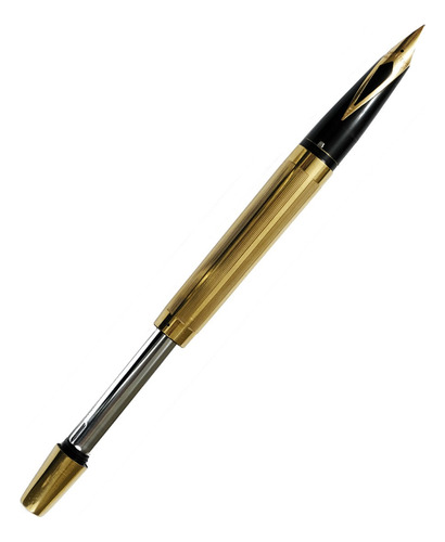 Pluma Fuente Sheaffer Imperial Touchdown De 1970 Punto Oro Chapa De Oro N/a (Usado)