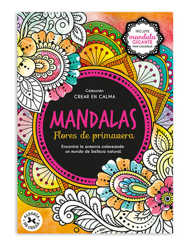 Libro Para Colorear Mandalas Flores De Primavera 32p.