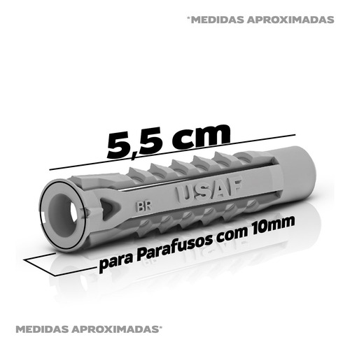 Todas Em Uma: Buchas U-tb1 Cinza 10mm Pacote Com 50un - Nfe