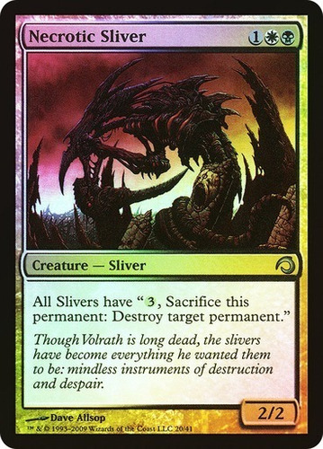 Magic Mtg Necrotic Sliver Premium Deck Series: Slivers Foil