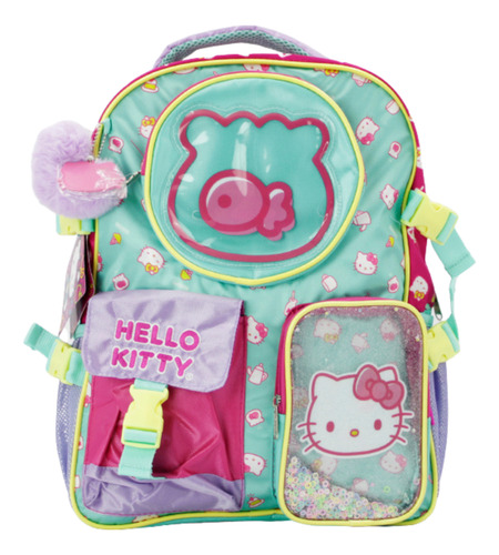 Mochila Escolar Primaria Hello Kitty De Ruz Multicolor Hello Kitty