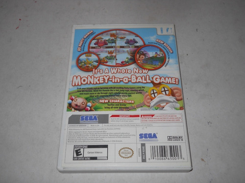 Solo Caja Y Manual Super Monkey Ball Banana Blitz Wii +++ (Usado)