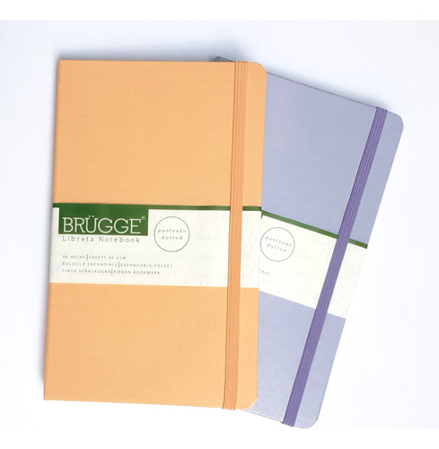 Libreta Brugge Original Punteada 13x21 Ideal Bullet Journal 