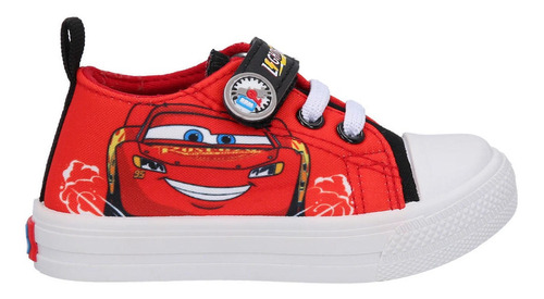 Zapatilla  Lona Bajas Cars Rojo