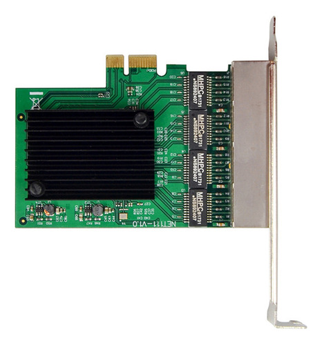 Placa De Rede Pci-e X1 Gigabit Pci-express 4 Portas Ethernet