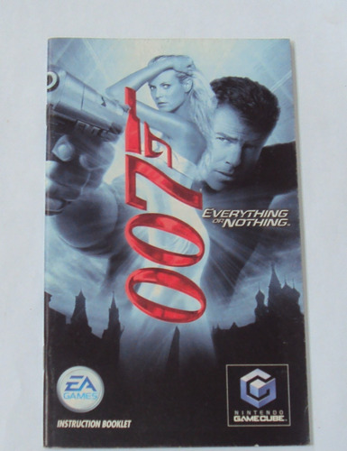 Manual Original Americano 007 Everything Or Nothing Gamecube (Usado)