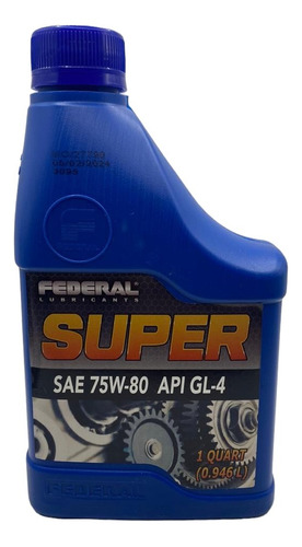 Aceite 75w80 1lt Federal Gl-4