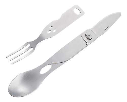 Utensilio Para Acampar, Cubiertos Portátiles De Acero