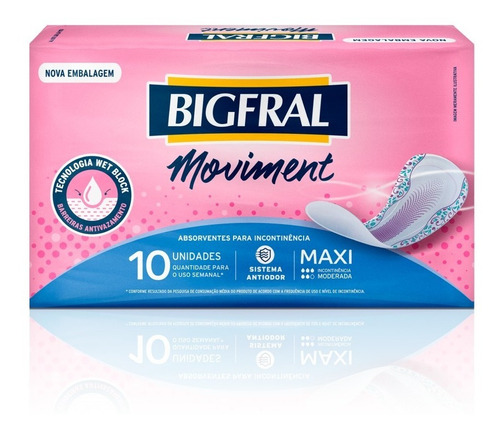 Kit Roupa Íntima Miss Premium Regular G + Absorvente Miss