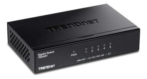 Trendnet Teg-s51, 5 Puertos Gigabit Rj-45, 5 Puertos Gigabi.