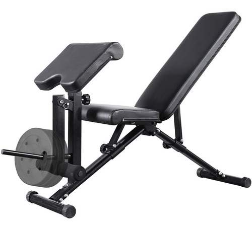 Banco Ajustable Entrenamiento Casa Pesas Gym Inclinado Fitne