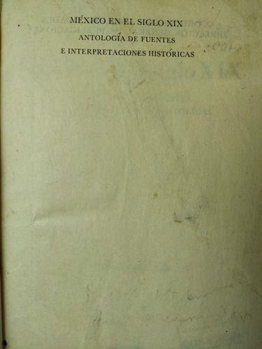 Libro México En El Siglo Xix Matute, Álvaro 179n6