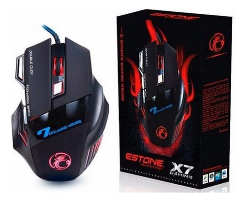 Ratón Gamer Usb 2400 Dpi 7 Botones De Alta Precisión Imeci