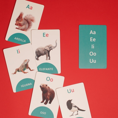 Imagen 4 de 10 de Cartas Didácticas Infantiles Con El Abecedario Y Animales
