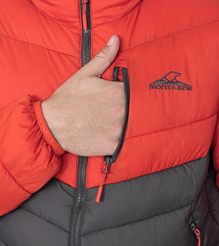 Campera Montagne Hombre Argon Con Capucha Térmica Inflable