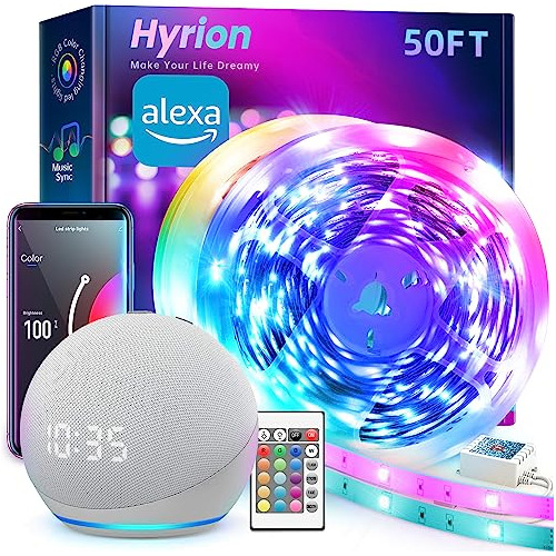 Tira De Luces Led Inteligentes  De 50 Pies Dormitorio, ...