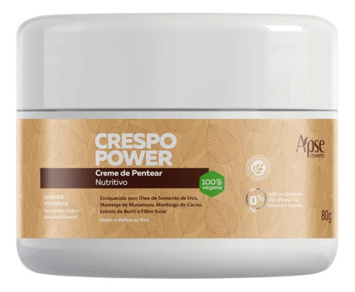 Creme Pentear Nutritivo Crespo Power 80g Ação Condicionante