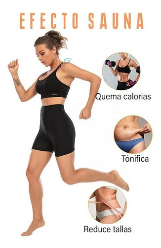 De Faja Short Quema Grasa Reduce Abdomen Deportivo Gym 501