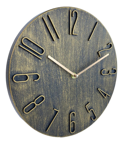 Reloj De Pared Moderno, Reloj De Pared Silencioso Oro Bronce