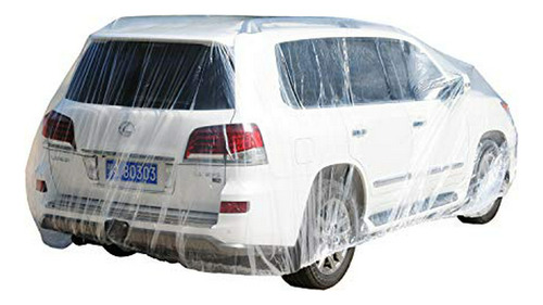 Funda Para Auto - Topsoon Transparent Plastic Car Cover With