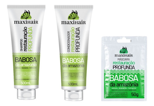 Kit Babosa Da Amazonia Maxihair Shampoo+cond+sache
