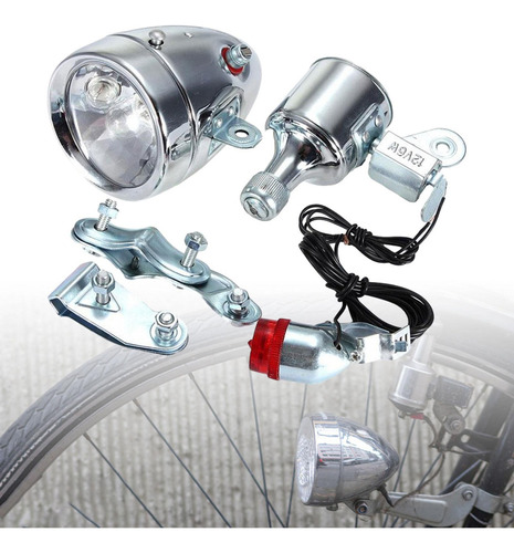. Juego De Luces For Bicicleta Con Dinamo, Faro Eco Style A